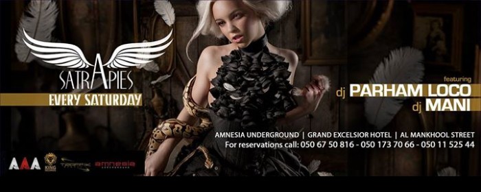 SATRAPIES "PERSIAN NIGHT" AT CLUB AMNESIA