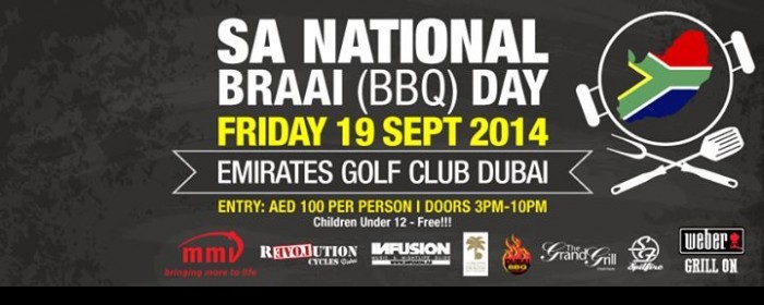 SA ‘BRING & BRAAI' HERITAGE DAY CELEBRATION - FRI 19th SEPT