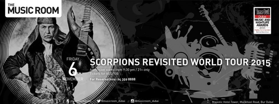 SCORPIONS revisited world tour 2015 - Dubai, UAE SCORPIONS revisited world tour 2015 - Dubai, UAE
