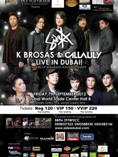 SIDE A, K BROSAS & CALLALILY LIVE IN CONCERT SIDE A, K BROSAS & CALLALILY LIVE IN CONCERT