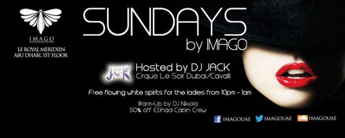 SUNDAYS by Imago with DJ JACK & DJ NIKOLA // LADIES FREE DRINKS