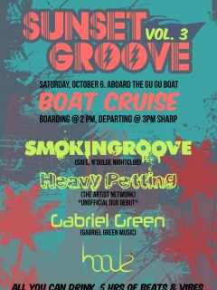 HALLOWEEN "SUNSET GROOVE" BOAT CRUISE - VOL 3- SMOKINGROOVE, HEAVY PETTING, GABRIEL GREEN, HOOLZ