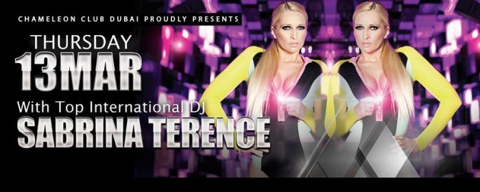 Sabrina Terence @ Chameleon Club Dubai Sabrina Terence @ Chameleon Club Dubai