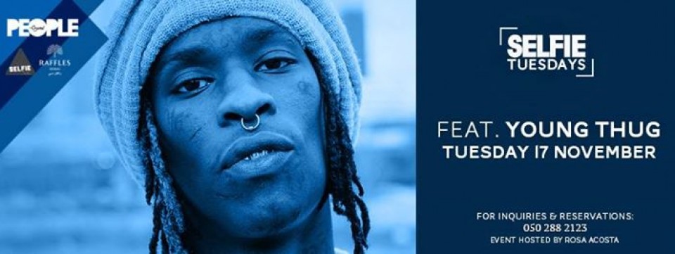 Selfie Tuesday SPECIAL featuring :: YOUNG THUG :: Supported by Junior J::17.11 Selfie Tuesday SPECIAL featuring :: YOUNG THUG :: Supported by Junior J::17.11