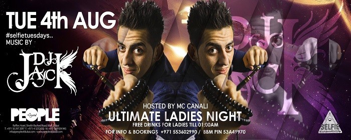 Selfie Tuesdays @ People By Crystal with DJ JACK