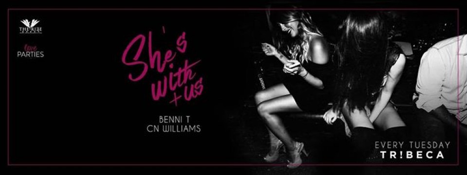 She'S With Us! Tuesdays! At TRIBECA in JBR! She'S With Us! Tuesdays! At TRIBECA in JBR!