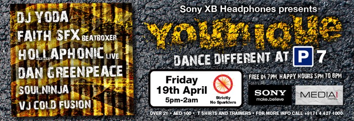 Sony XB presents YOUNIQUE @ P7 Car Park ⬆ Media One Hotel Sony XB presents YOUNIQUE @ P7 Car Park ⬆ Media One Hotel