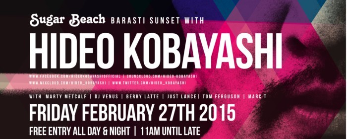 Sugar Beach - Hideo Kobayashi at Barasti Sugar Beach - Hideo Kobayashi at Barasti