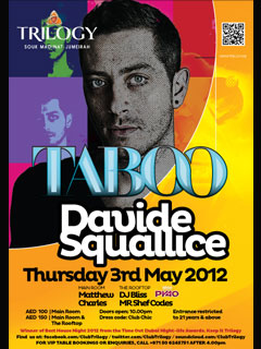 TABOO@Trilogy presents Davide Squallice