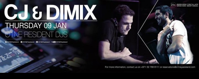 The Expermient with Dj CJ & Dimix at O1NE Yas Island The Expermient with Dj CJ & Dimix at O1NE Yas Island