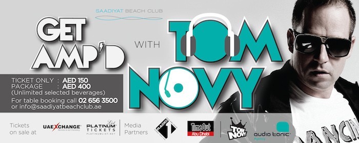Tom Novy at Saadiyat Beach Club Tom Novy at Saadiyat Beach Club