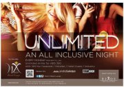UNLIMITED DRINKS NIGHT STARTING FROM 300AED!  -All Inclusive Night! Monday launch night!!!