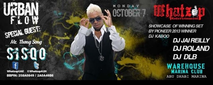 URBAN FLOW | SISQO, Mr. THONG SONG LIVE OCT 7th Feat. DJ KABOO, DJ JAI REILLY, DJ ROLAND & DJ DLB