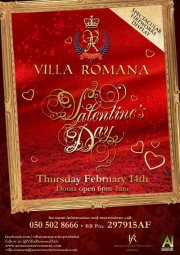 Valentine's Day at Villa Romana St. Tropez-Dubai Valentine's Day at Villa Romana St. Tropez-Dubai