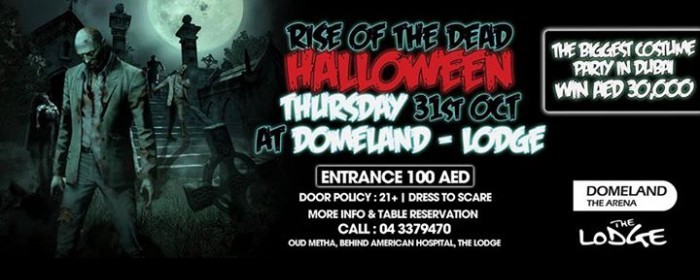 WIN AED 30,000 // 'Rise of the Dead' HALLOWEEN // The Biggest Costume Party WIN AED 30,000 // 'Rise of the Dead' HALLOWEEN // The Biggest Costume Party