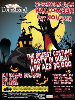 WIN AED 30,000 // Spooktacular Halloween // The Biggest Costume Party @ DOMELAND by Chi WIN AED 30,000 // Spooktacular Halloween // The Biggest Costume Party @ DOMELAND by Chi