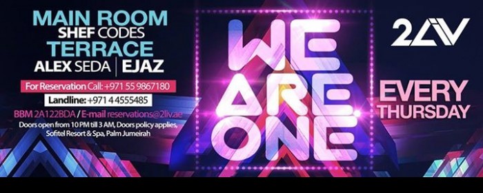 We Are One Thursday 10th October We Are One Thursday 10th October