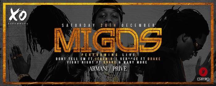 XO SATURDAYS ❯❯ SAT20DEC ❮❮ MIGOS LIVE ACT XO SATURDAYS ❯❯ SAT20DEC ❮❮ MIGOS LIVE ACT