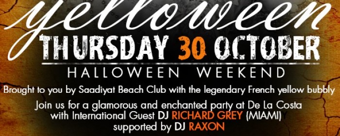 Yelloween @Saadiyat Beach Club Yelloween @Saadiyat Beach Club