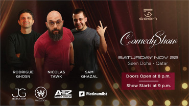 A Stand-up Comedy Show by Nicolas Tawk, Sam Ghazal & Rodrigue Ghosn
