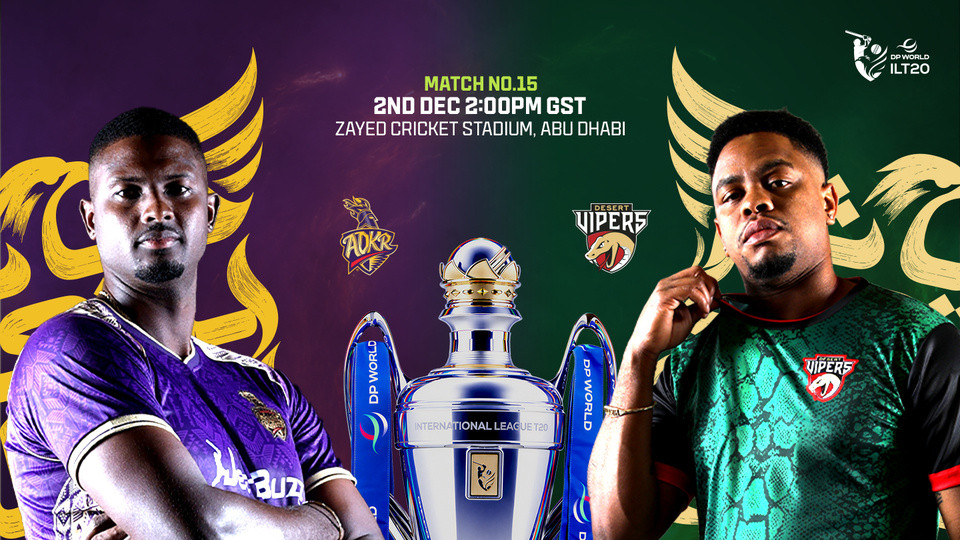 AD Knight Riders vs Desert Vipers in Abu Dhabi