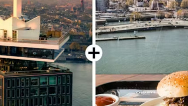 A'DAM Lookout: Entry Ticket + Burger Menu