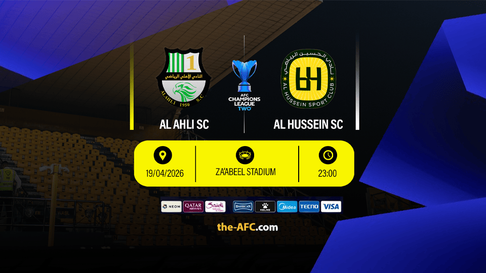 Al Ahli SC (QAT) vs Al Hussein SC (JOR) - AFC CL 2 Quarter Finals