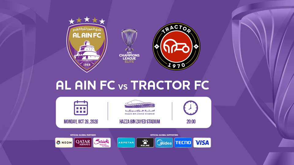 Al Ain FC (UAE) vs Tractor FC (IRN) - AFC Champions League Elite 26/27