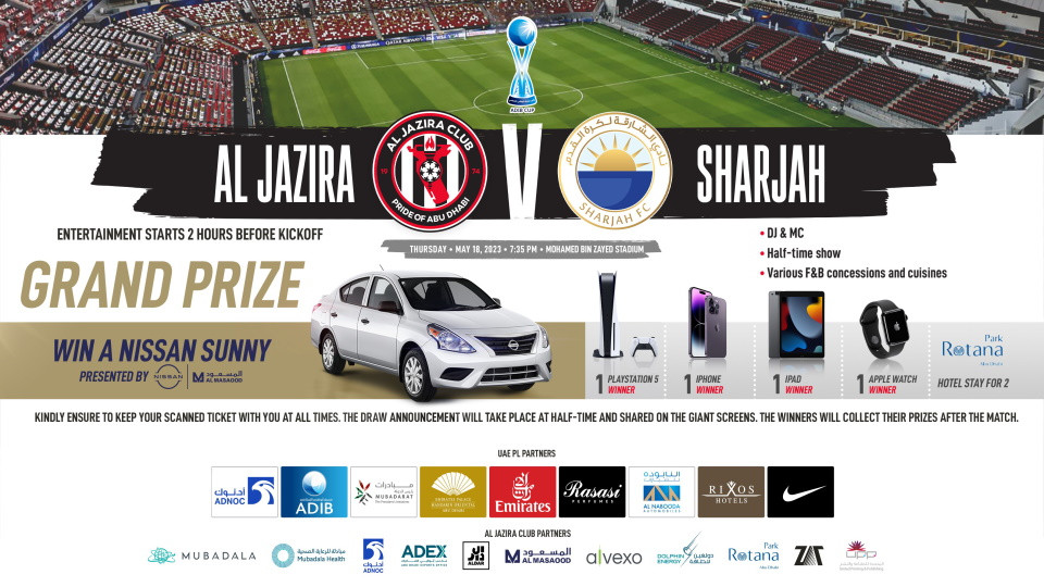 Al Jazira FC vs Sharjah FC ADIB Cup SemiFinals