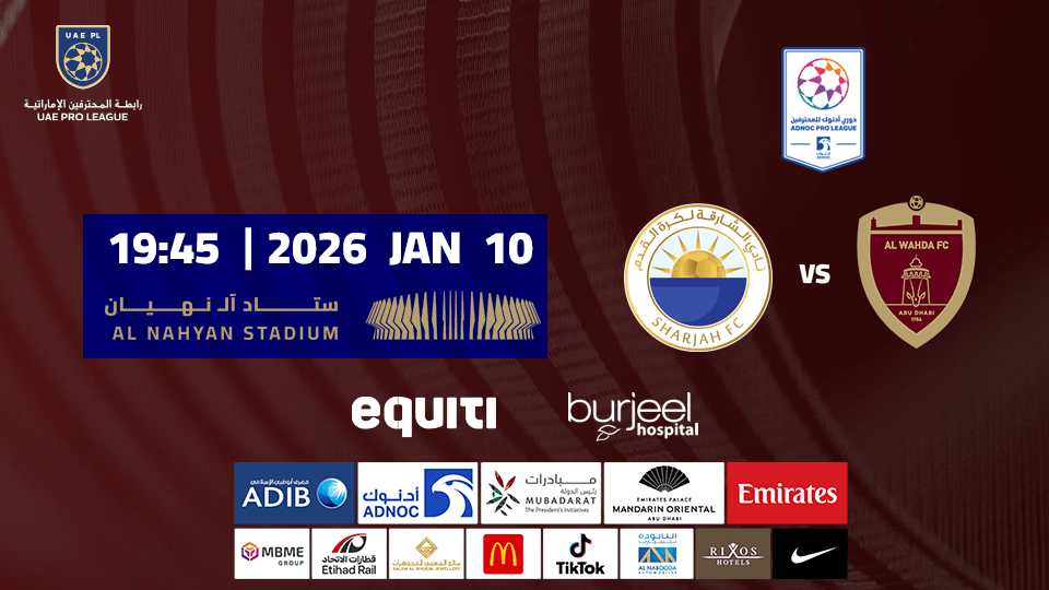 Al Wahda FC vs Sharjah FC 2026 United Arab Emirates