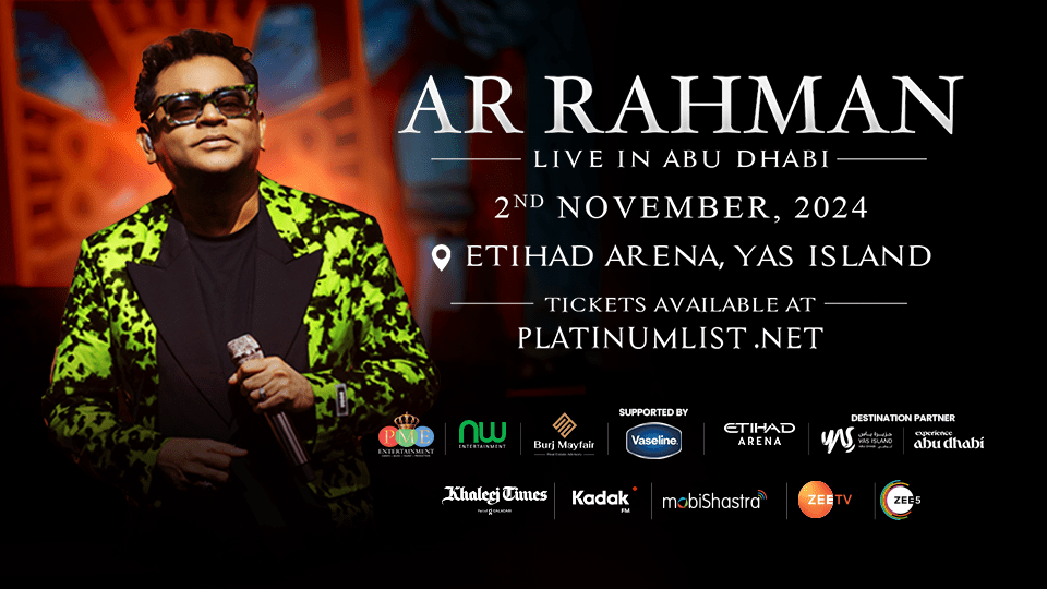 AR Rahman Live Concert in Abu Dhabi Tickets, 2024 Event - Platinumlist.net