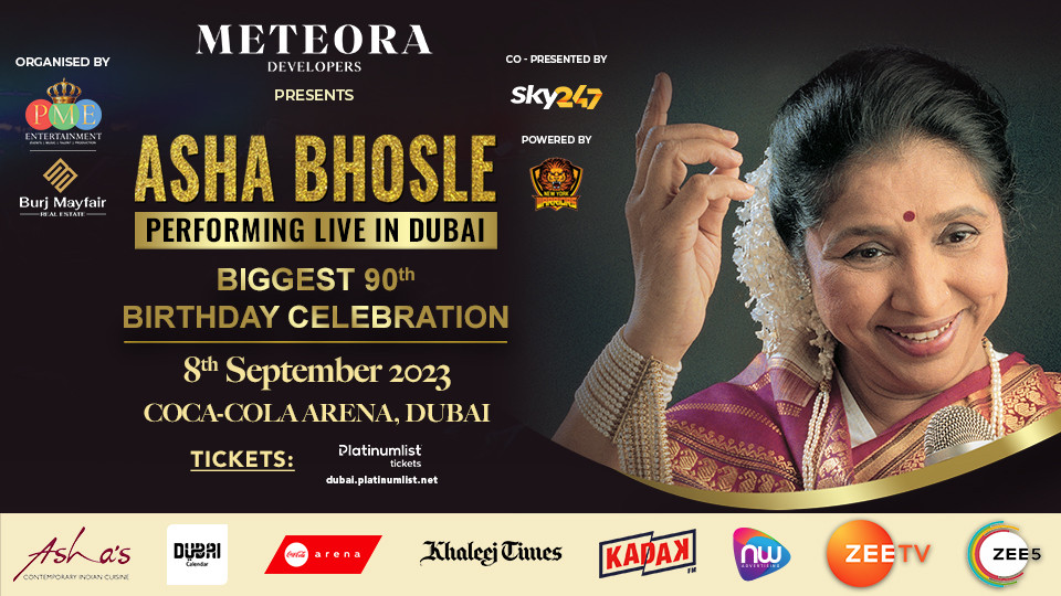Asha Bhosle Live in Coca-Cola Arena, Dubai