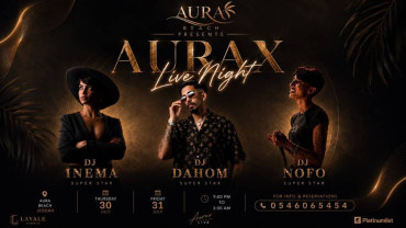 Soirée AURAX Live Night avec DJ Nofo au Aura Beach