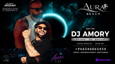 حفلة AURAX Live Night مع DJ AMORY في أورا بيتش