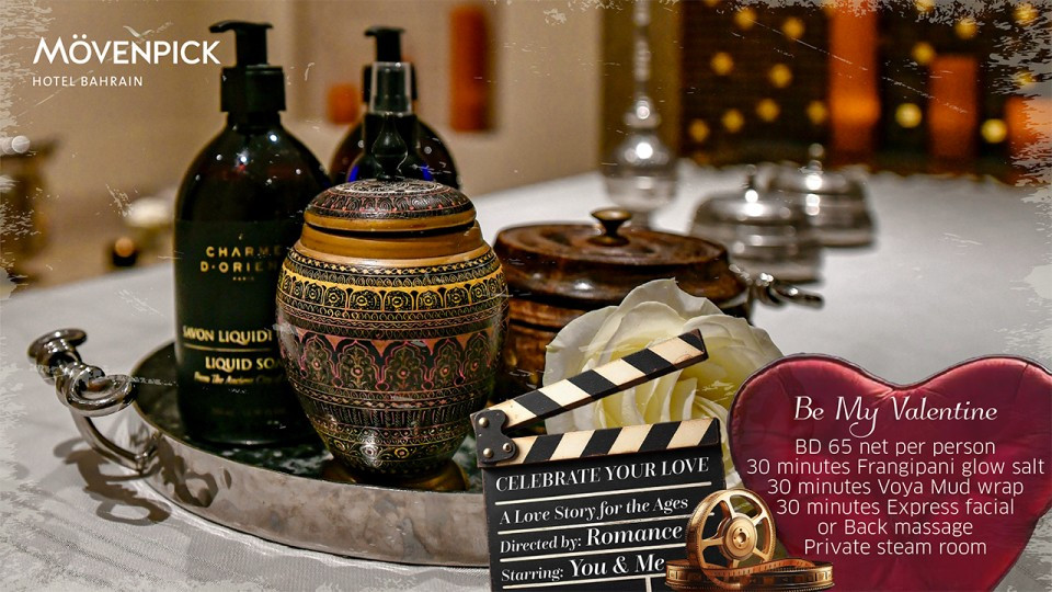 Be My Valentine – Spa Package at Mövenpick Hotel Bahrain