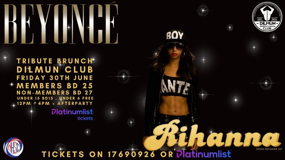 Beyoncé and Rihanna Tribute Brunch in Bahrain Tickets, 2023 Music ...
