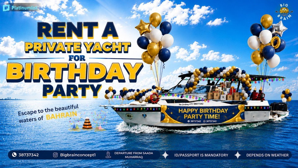 Birthday Party in Yacht 2026 Bahrain