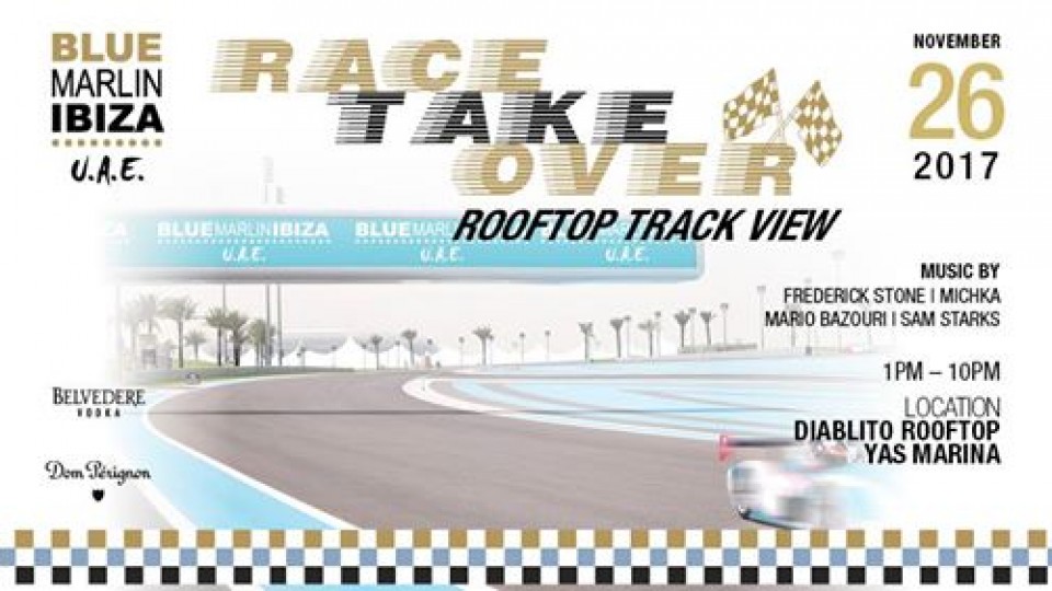 Blue Marlin Ibiza UAE Race Take Over - Diablito AD rooftop