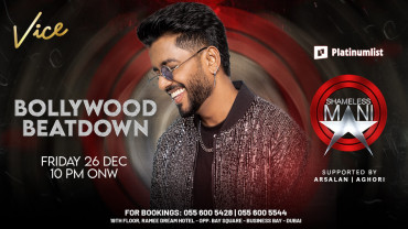 Bollywood Beatdown at Vice in Dubai | 26 December Bollywood Beatdown at Vice in Dubai | 26 December