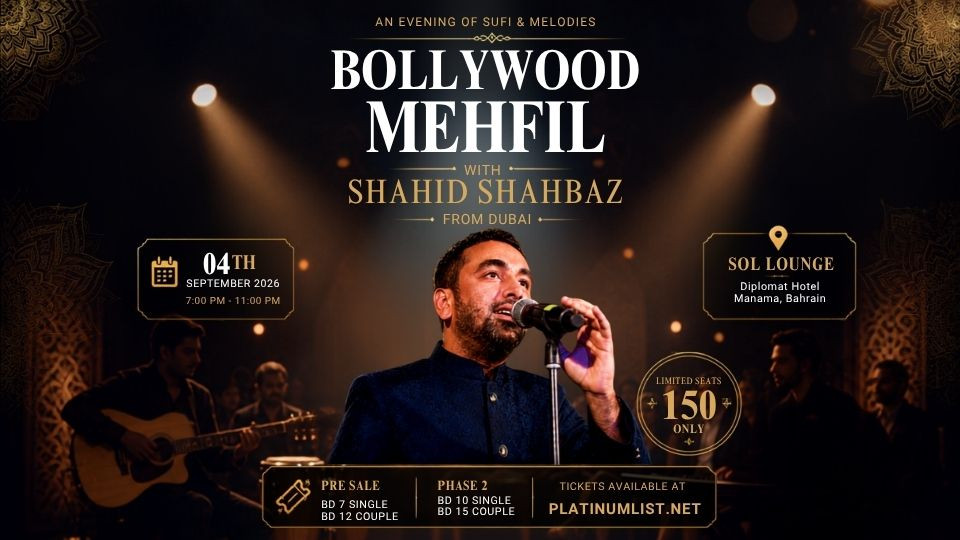 Bollywood Mehfil ft. Shahid Shabaz Live in Bahrain from Dubai