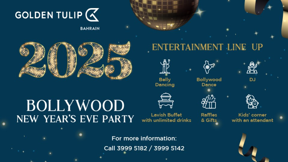 Bollywood New Years Eve Party at Golden Tulip Hotel, Bahrain