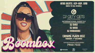 Boombox at Crowne Plaza OCEC Muscat