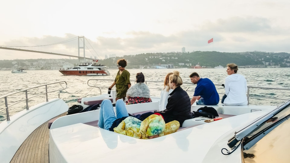 Bosphorus Sunset Cruise on a Luxurious Yacht