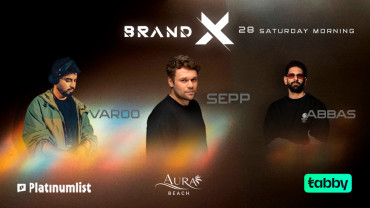 حفل سيب وفارو وعباس بتقديم من براند إكس في أورا بيتش في جدة