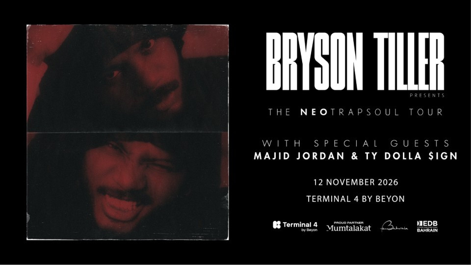 Bryson Tiller at Terminal 4 by Beyon, Exhibition World Bahrain Bryson Tiller at Terminal 4 by Beyon, Exhibition World Bahrain