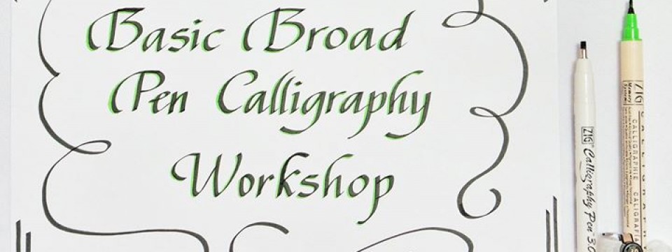 Cebu Basic Broad Pen Calligraphy Workshop