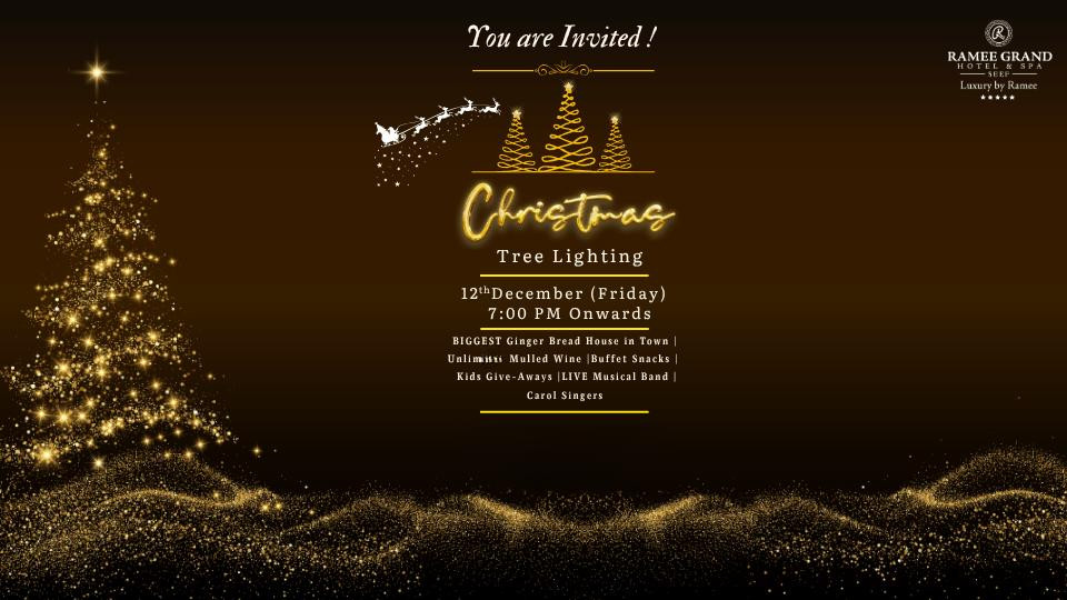Christmas Tree Lighting at Ramee Grand Hotel