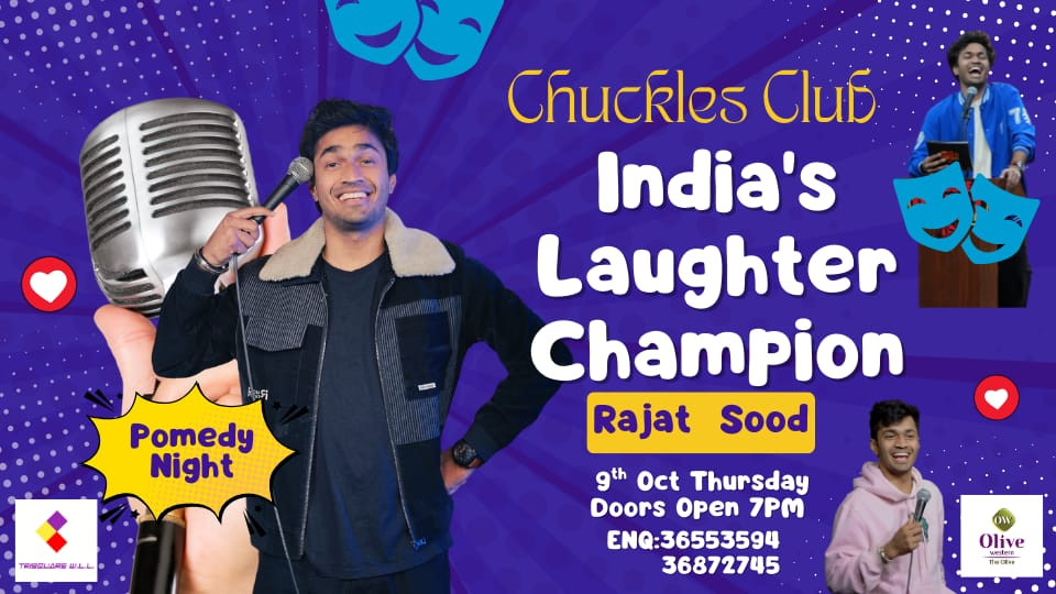 Chuckles Club Season 1 Presenting INDIA's LAUGHTER CHAMPION Rajat Sood in Bahrain