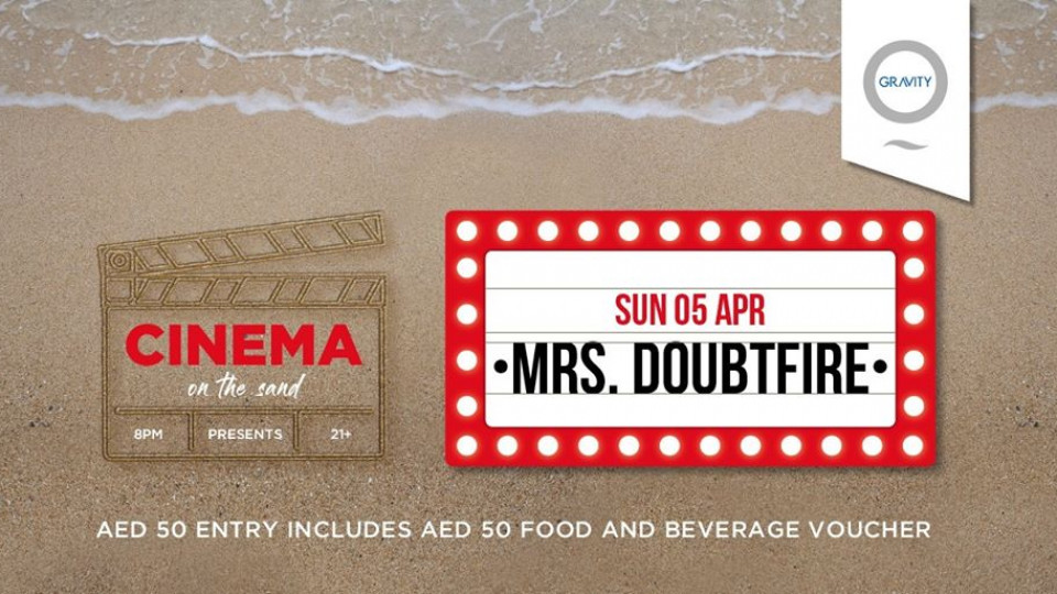 Cinema on the Sand presents Mrs. Doubfire Cinema on the Sand presents Mrs. Doubfire