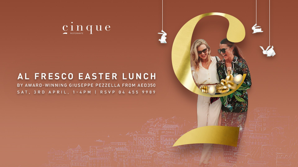 Cinque | Easter Lunch | 3rd April